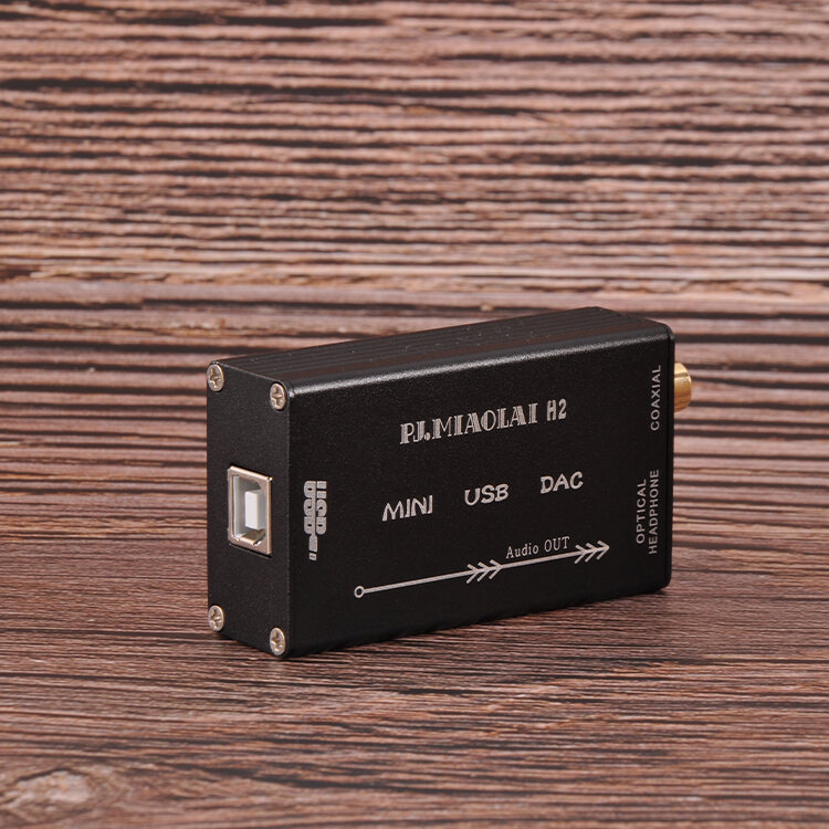 PJ. Miaolai H2 Computer External USB Fever HiFi Sound Card Fiber Coaxial Digital Signal Output