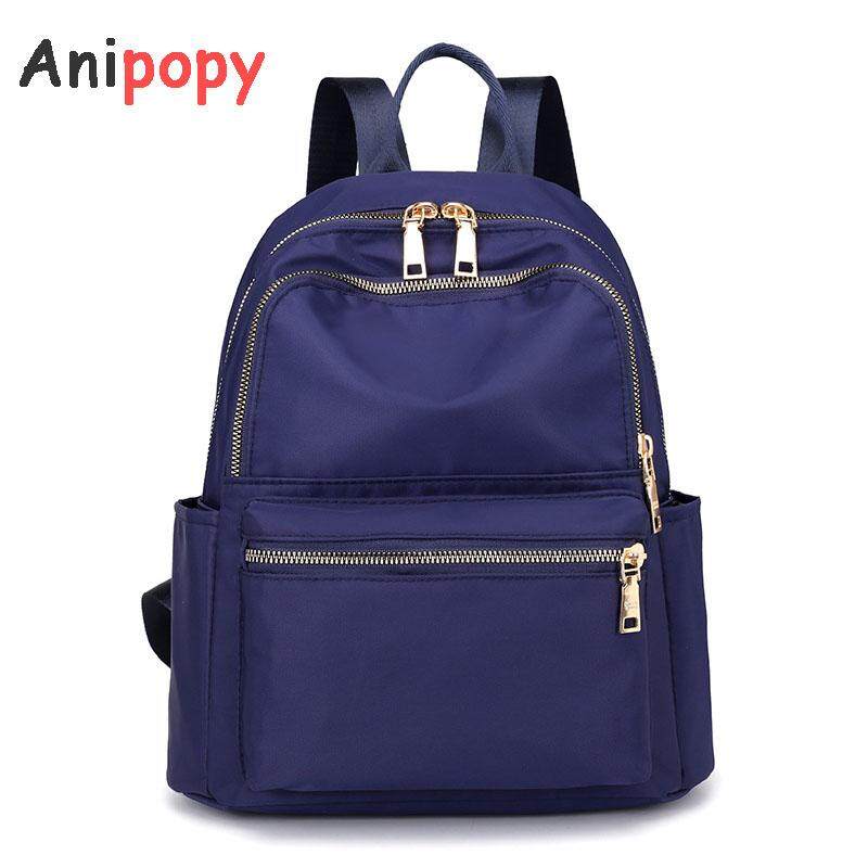 Fashion Women Backpack Nylon School Bag Grils Shoulder Bag Ladies Daypack Hiking Backpack