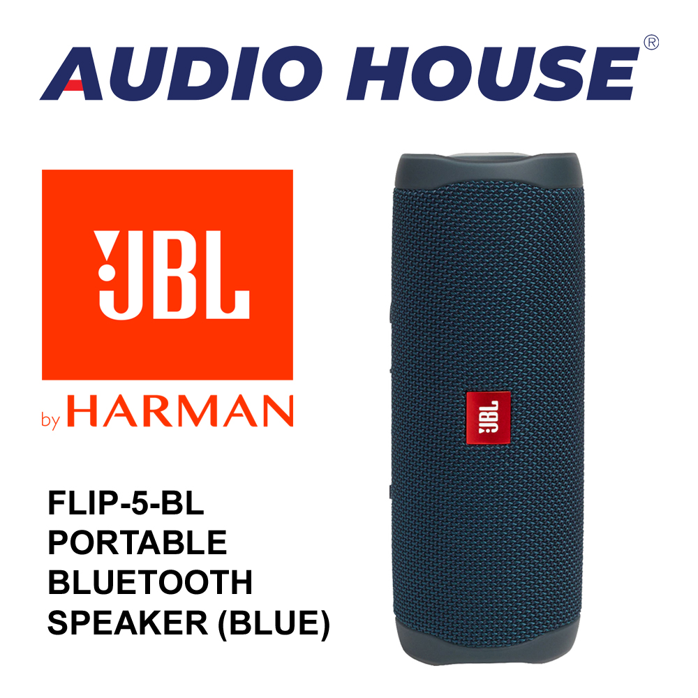 JBL FLIP-5-BL PORTABLE BLUETOOTH SPEAKER (BLUE) ***1 YEAR WARRANTY***