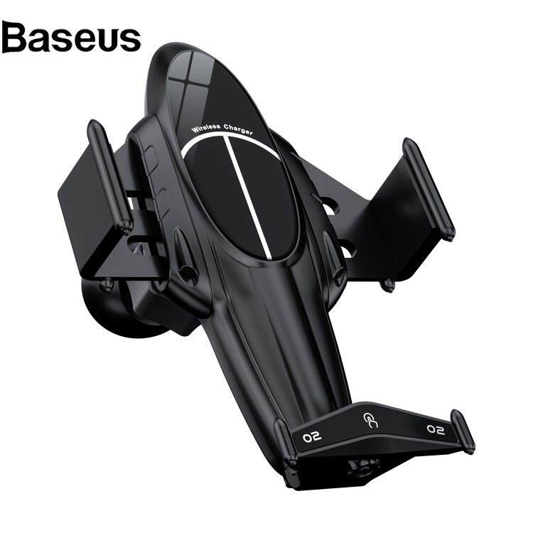 Baseus FJ11 Airplane Shape Intelligent Induction Car Air Vent Mount Phone Holder 15W Wireless Charger