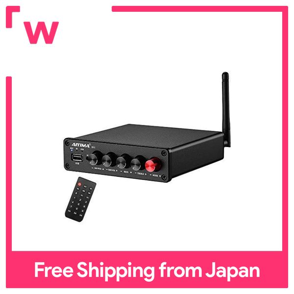 AIYIMA B01 Bluetooth 5.0 HiFi Stereo Digital Power Amplifier 2.1 Channel Amplifier Support MP3, WMA, APE, FLAC, WAV Subwoofer Audio Amplifier USB Player