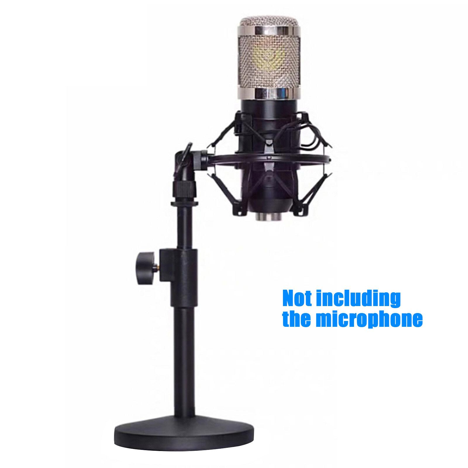 Adjustable Height With Clip Retractable Live Broadcast Studio Bar Round Base Anti Slip KTV Universal Portable Multifunctional Desktop Microphone Stand