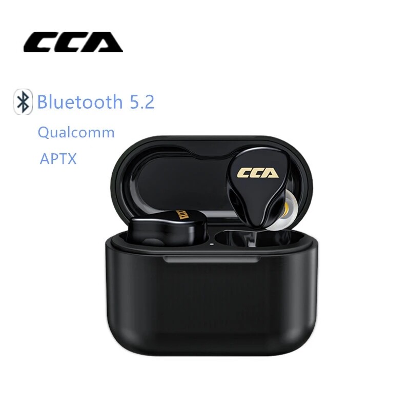 CCA CC4 TWS 1BA+1DD Wireless Earphones Bluetooth 5.2 Qualcomm Aptx Earphone Gaming Noise Cancellation Headset Z3 SK10 SKS S2 Z1