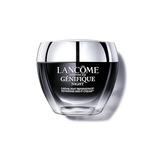 Lancôme Advanced Génifique Night Cream - Repairs Skin Barrier Overnight - With Bifidus Prebiotic, Hyaluronic Acid & Triple Ceramide Complex - 1.7 Fl Oz